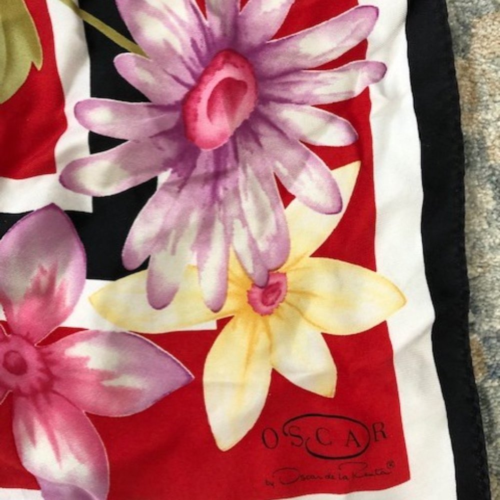 Oscar by Oscar de la Renta Silk Scarf - Picture 3 of 5